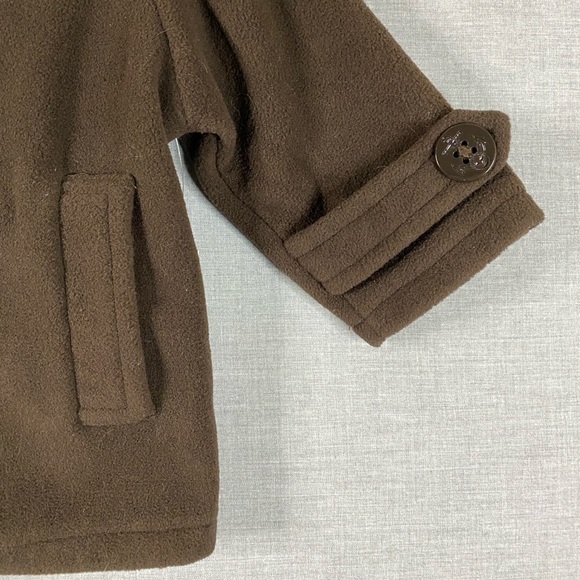NWT Kohl’s Great Guy Brown Toddler Button Up Peacoat Size 18 Months - Picture 4 of 6